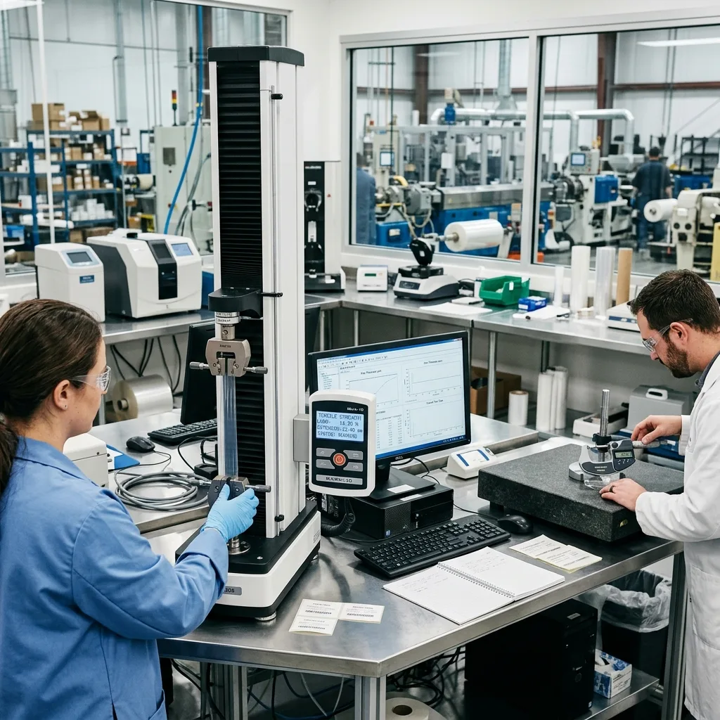Rigorous batch-level elongation, tensile and adhesive testing on every dispatch.